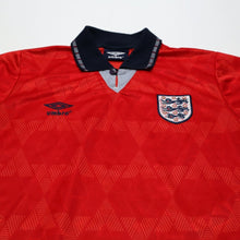 Load image into Gallery viewer, 1990/93 England Retro Umbro Away Football Shirt (S) Italia 903