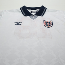 Load image into Gallery viewer, 1990/92 Gascoigne #19 England Retro Umbro Home Football Shirt (L) Italia 903