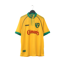 Load image into Gallery viewer, 1997/99 Norwich City Vintage PONY x Bruce Oldfield Home Shirt (XL)
