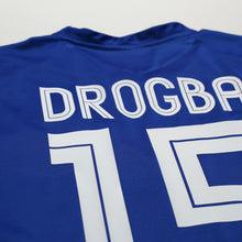 Load image into Gallery viewer, 2005/06 Drogba #15 Chelsea Vintage Umbro Centenary UCL Home Football Shirt (M)12