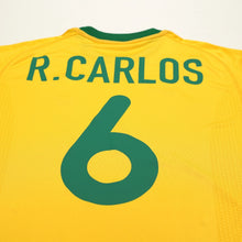 Load image into Gallery viewer, 2000/02 Roberto Carlos #6 Brazil Vintage Nike Home Football Shirt (S/M)9