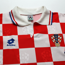Load image into Gallery viewer, 1996/98 Croatia Vintage Lotto Home Football Shirt (L) Euro 967