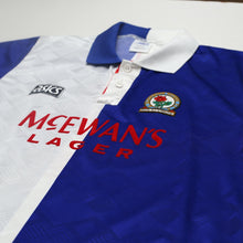 Load image into Gallery viewer, 1992/94 Shearer #9 Blackburn Rovers Vintage Asics Home Football Shirt (L/XL)