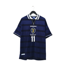 Load image into Gallery viewer, 1998/00 Collins #11 Scotland Vintage Umbro Home Football Shirt (XL) 1998 WC0