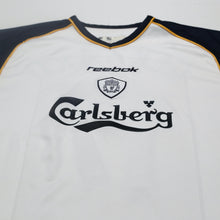 Load image into Gallery viewer, 2001/03 Gerrard #17 Liverpool Vintage Reebok Away Football Shirt (L)3