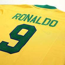 Load image into Gallery viewer, 1997/98 Ronaldo #9 Brazil Vintage Nike Home Football Shirt (XL) Le Tournoi13