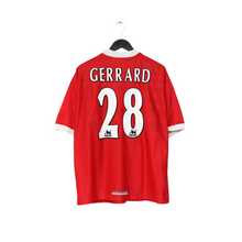 Load image into Gallery viewer, 1998/00 Gerrard #28 Liverpool Vintage Reebok Home Football Shirt (L) 42/440