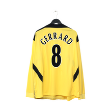 Load image into Gallery viewer, 2004/05 Gerrard #8 Liverpool Vintage Reebok L/S Away Football Shirt (XXL)0