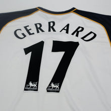 Load image into Gallery viewer, 2001/03 Gerrard #17 Liverpool Vintage Reebok Away Football Shirt (L)8