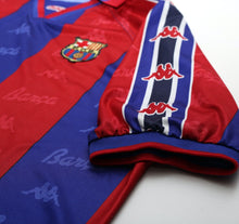 Load image into Gallery viewer, 1995/97 Barcelona Vintage Kappa Home Football Shirt Jersey (L) Ronaldo Era