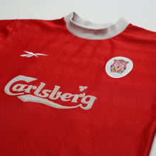 Load image into Gallery viewer, 1998/00 Gerrard #28 Liverpool Vintage Reebok Home Football Shirt (S) 34/364