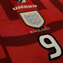 Load image into Gallery viewer, 1997/99 Shearer #9 England Vintage Umbro Away Football Shirt (L) Le Tournoi6
