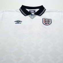 Load image into Gallery viewer, 1990/92 Gascoigne #19 England Retro Umbro Home Football Shirt (M) Italia 903