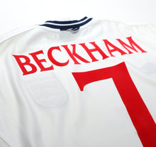 Load image into Gallery viewer, 1999/01 BECKHAM #7 England Vintage Umbro Home Football Shirt (XL) Euro 2000