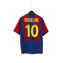 Load image into Gallery viewer, 2002/03 Riquelme #10 Barcelona Vintage Nike Home Football Shirt (M)0