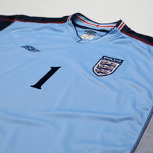 Load image into Gallery viewer, 2002/03 Seaman #1 England Vintage Umbro GK Football Shirt (XXL) 2002 WC4