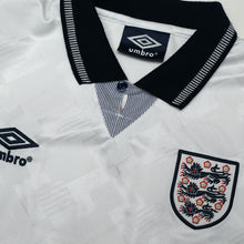 Load image into Gallery viewer, 1990/92 Gascoigne #19 England Retro Umbro Home Football Shirt (S) Italia 906