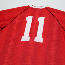 Load image into Gallery viewer, 1990/92 Kanchelskis #11 Manchester United Retro adidas Home Football Shirt (M/L)8