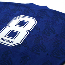 Load image into Gallery viewer, 1995/96 Gascoigne #8 Rangers Vintage adidas Home Football Shirt (L)12