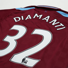 Load image into Gallery viewer, 2009/10 Diamanti #32 West Ham Vintage Umbro Home Football Shirt (M)10
