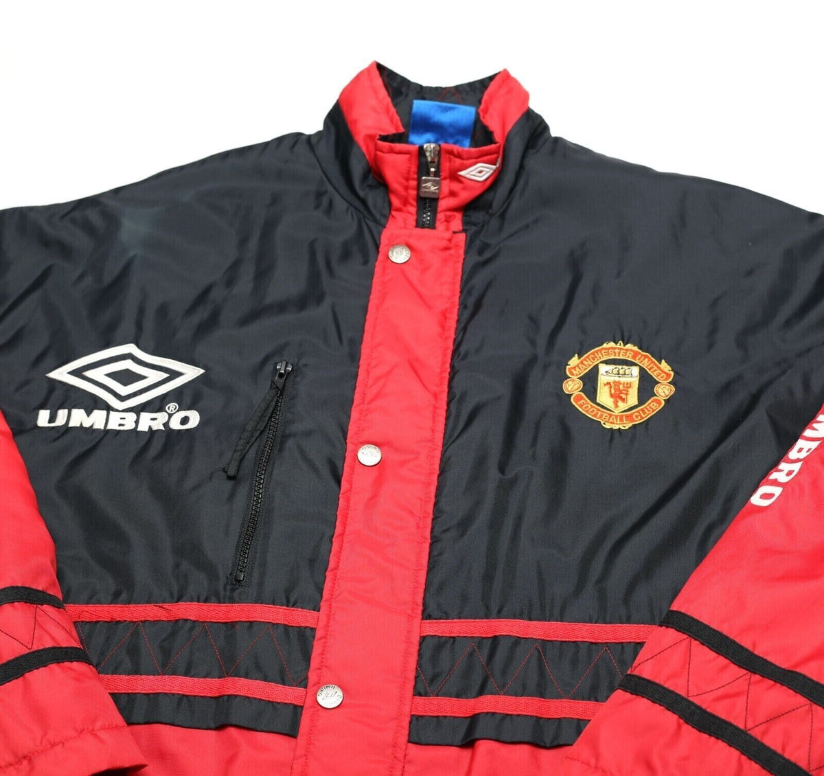 1994/95 MANCHESTER UNITED Vintage Umbro Bench Coat Jacket (M) Alex
