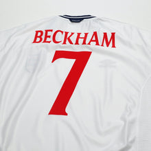 Load image into Gallery viewer, 1999/01 Beckham #7 England Vintage Umbro Home Football Shirt (XL/XXL) Euro 20009