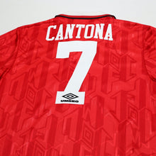 Load image into Gallery viewer, 1992/94 Cantona #7 Manchester United Vintage Umbro Home Football Shirt (L)9