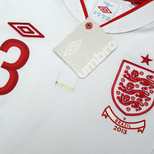 Load image into Gallery viewer, 2012/13 Cole #3 England Vintage Umbro Home Football Shirt (38) 100th Cap BNWT9