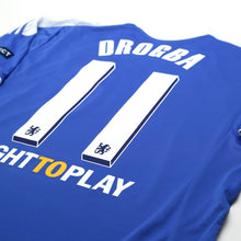 Load image into Gallery viewer, 2011/12 Drogba #11 Chelsea Vintage adidas CL Home Football Shirt (L)14