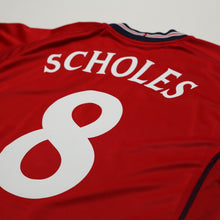 Load image into Gallery viewer, 2002/04 Scholes #8 England Vintage Umbro Away Football Shirt (L) Argentina WC10