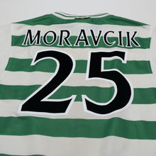 Load image into Gallery viewer, 1999/01 Moravick #25 Celtic Vintage Umbro Home Football Shirt (M)9