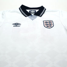 Load image into Gallery viewer, 1990/92 Gascoigne #19 England Retro Umbro Home Football Shirt (S) Italia 903