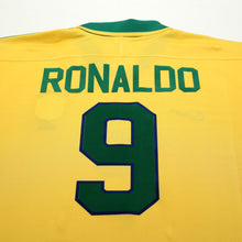 Load image into Gallery viewer, 1997/98 Ronaldo #9 Brazil Vintage Nike Home Football Shirt (XL) Le Tournoi12