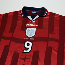 Load image into Gallery viewer, 1997/99 Shearer #9 England Vintage Umbro Away Football Shirt (L) Le Tournoi2