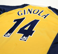 Load image into Gallery viewer, 1999/01 GINOLA #14 Tottenham Hotspur Vintage adidas L/S Away Football Shirt (XL)12