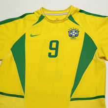 Load image into Gallery viewer, 2002/04 Ronaldo #9 Brazil Vintage Nike Home Football Shirt (S)2