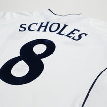 Load image into Gallery viewer, 2001/03 Scholes #8 England Vintage Umbro Home Football Shirt (XL) Brazil 2002 WC12