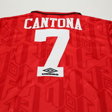 Load image into Gallery viewer, 1992/94 Cantona #7 Manchester United Vintage Umbro Home Football Shirt (L)10