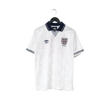 Load image into Gallery viewer, 1990/92 GASCOIGNE #19 England Retro Umbro Home Football Shirt (M) Italia 900
