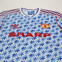 Load image into Gallery viewer, 1990/92 Sharpe #7 Manchester United Retro adidas Away Football Shirt (M)