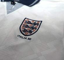 Load image into Gallery viewer, 1990/92 GASCOIGNE #19 England Retro Umbro Home Football Shirt (M) Italia 907