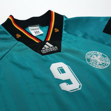 Load image into Gallery viewer, 1992/94 Voller #9 Germany Vintage adidas Away Football Shirt (L) EURO 926
