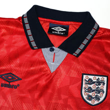 Load image into Gallery viewer, 1990/93 England Retro Umbro Away Football Shirt (S) Italia 905