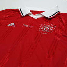 Load image into Gallery viewer, 1999 Beckham #7 Manchester United adidas Icons L/S Treble Football Shirt (L/XL)4