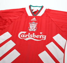 Load image into Gallery viewer, 1993/95 RUSH #9 Liverpool Vintage adidas Equipment Home Football Shirt (M)