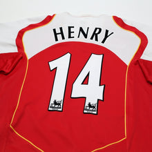 Load image into Gallery viewer, 2004/05 Henry #14 Arsenal Vintage Nike Home Football Shirt (XL)6