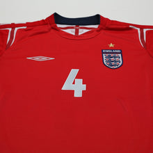 Load image into Gallery viewer, 2004/06 Gerrard #4 England Vintage Umbro Away Football Shirt (M) EURO 20043