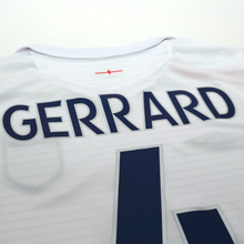 Load image into Gallery viewer, 2005/07 Gerrard #4 England Vintage Umbro Home Football Shirt (L) WC 200611