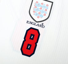 Load image into Gallery viewer, 1997/99 GASCOIGNE #8 England Vintage Umbro Home Football Shirt (M/L) Le Tournoi7