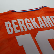 Load image into Gallery viewer, 1994 Bergkamp #10 Holland Vintage Lotto Home Football Shirt (M) Netherlands12